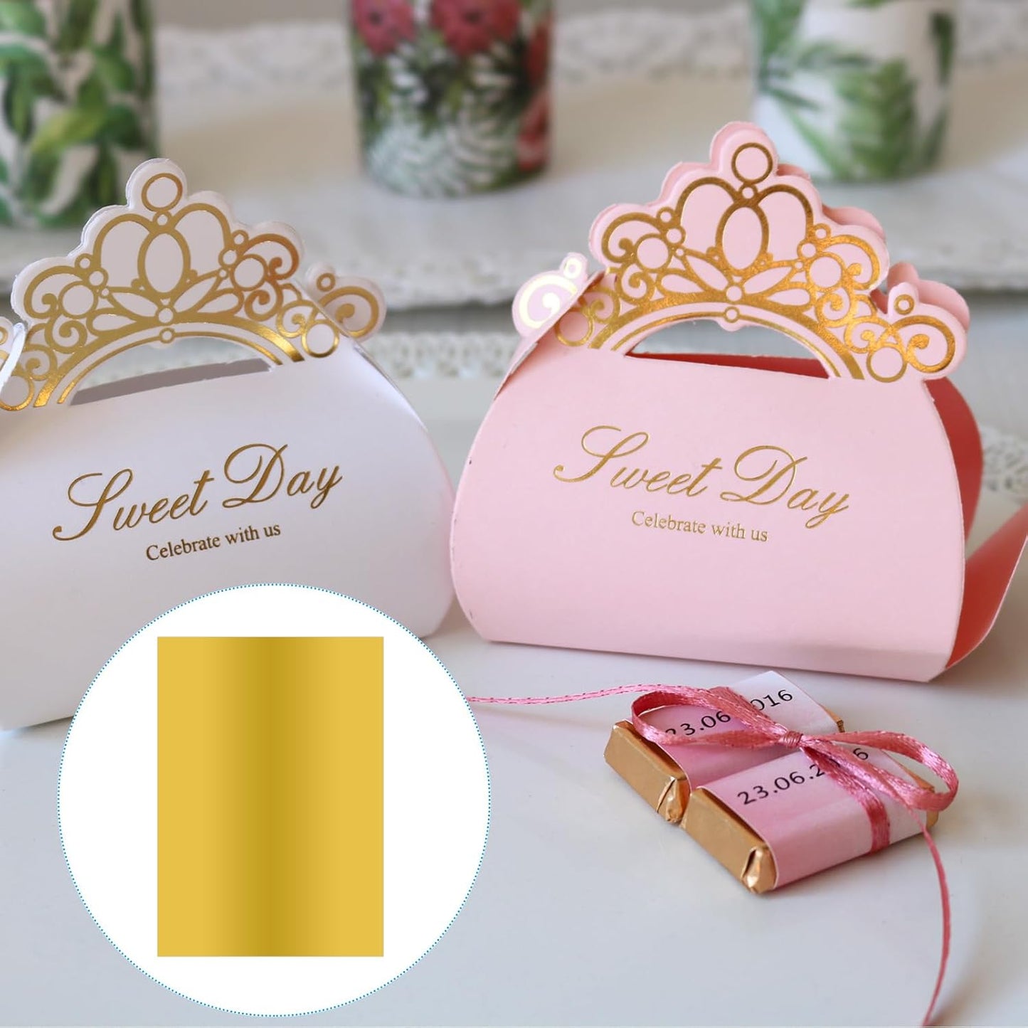 PATIKIL 11.7x8.3" Hot Stamping Foil Paper Sheet, 20 Sheets A4 Heat Transfer Hot Stamping Paper Foil for Leather DIY Logo Decor Craft Gift Package Scrapbook Card, Gold