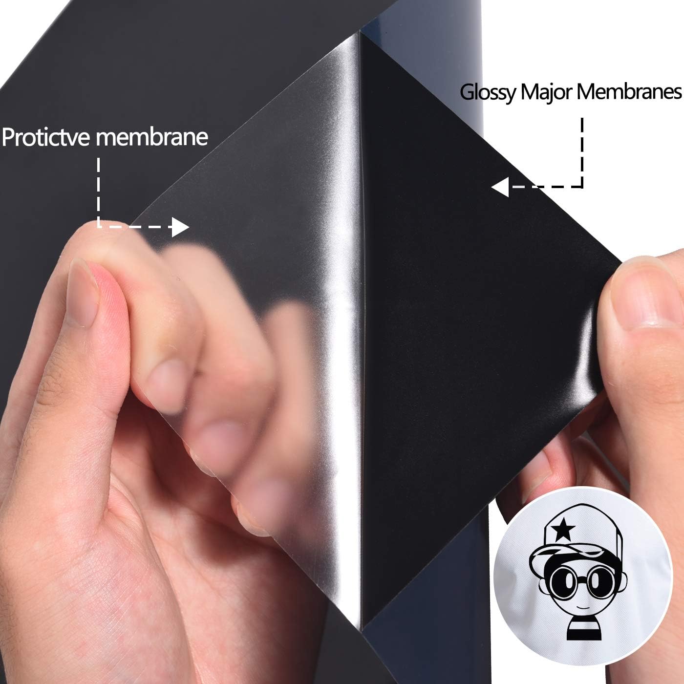 RENLITONG Black HTV Iron on Vinyl 12Inch by 10ft Roll Heat Transfer Vinyl for T-Shirt HTV Rolls for All Cutter Machine - Easy to Cut & Weed for Heat Transfer Design