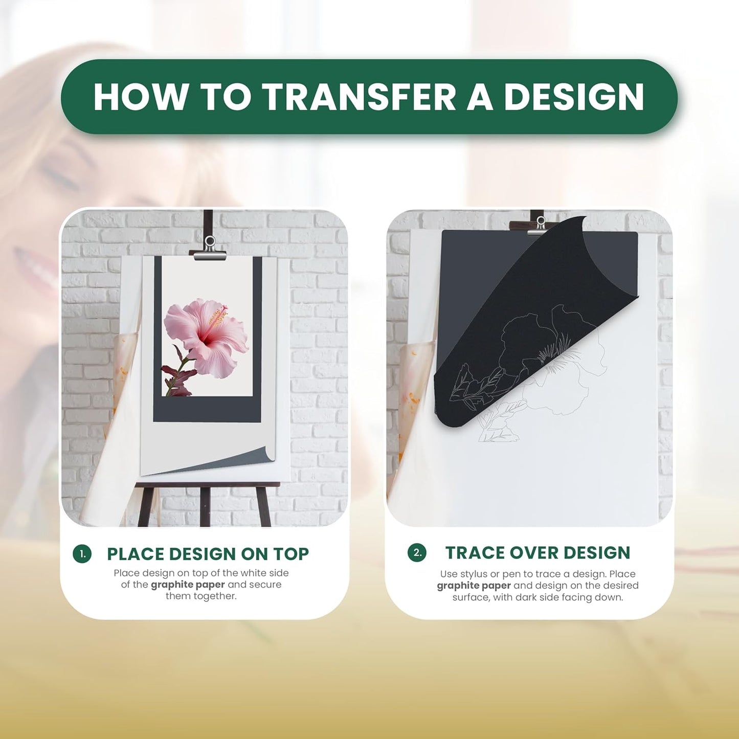 MyArtscape Graphite Transfer Paper Roll - Black Waxed Carbon Paper 18" x 15ft Transfer Paper Roll, Graphite Paper