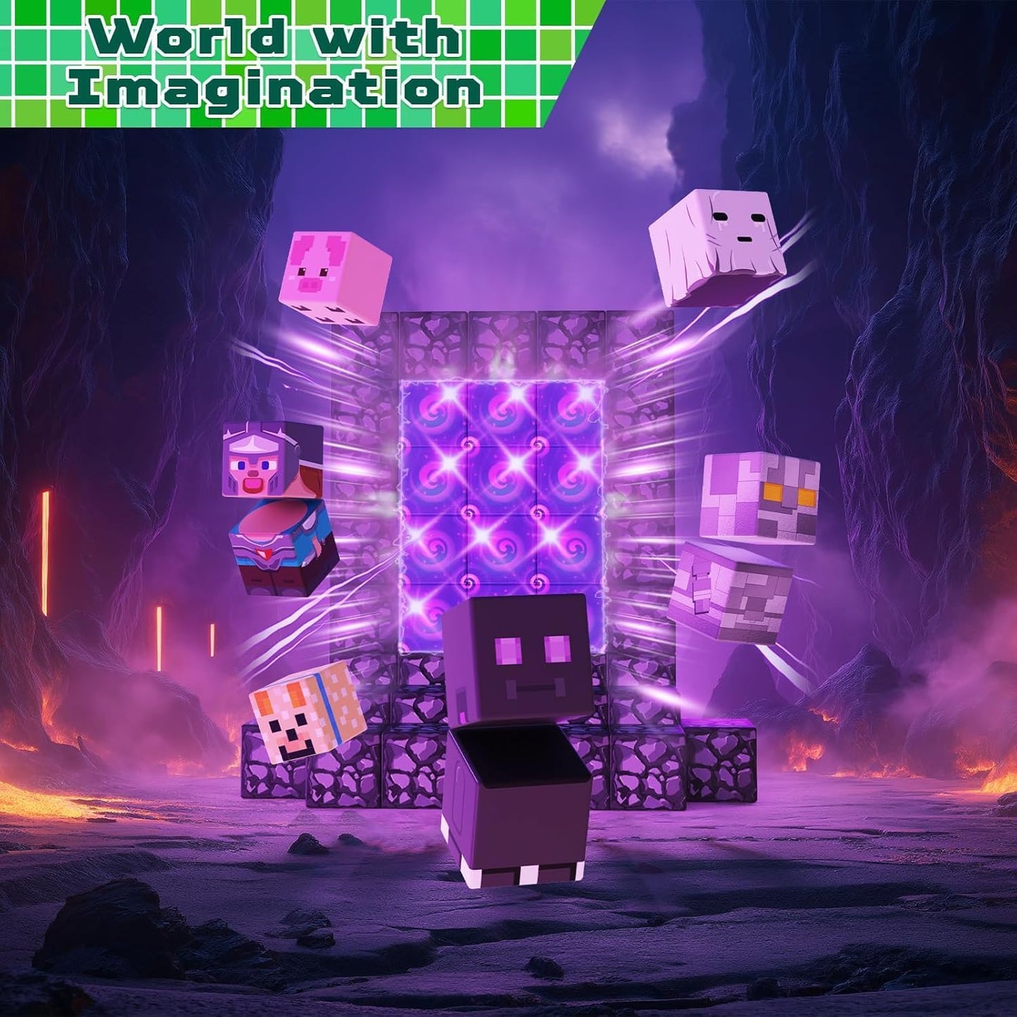 150 PCS Magnetic Blocks - Magnetic Building Block for Kids Ages 4-8 8-12, Magnet Blocks Cubes Tiles Constructions Toy for Girl Boy, STEM Montessori Stacking Toy, Sensory Play Halloweens Birthday Gifts