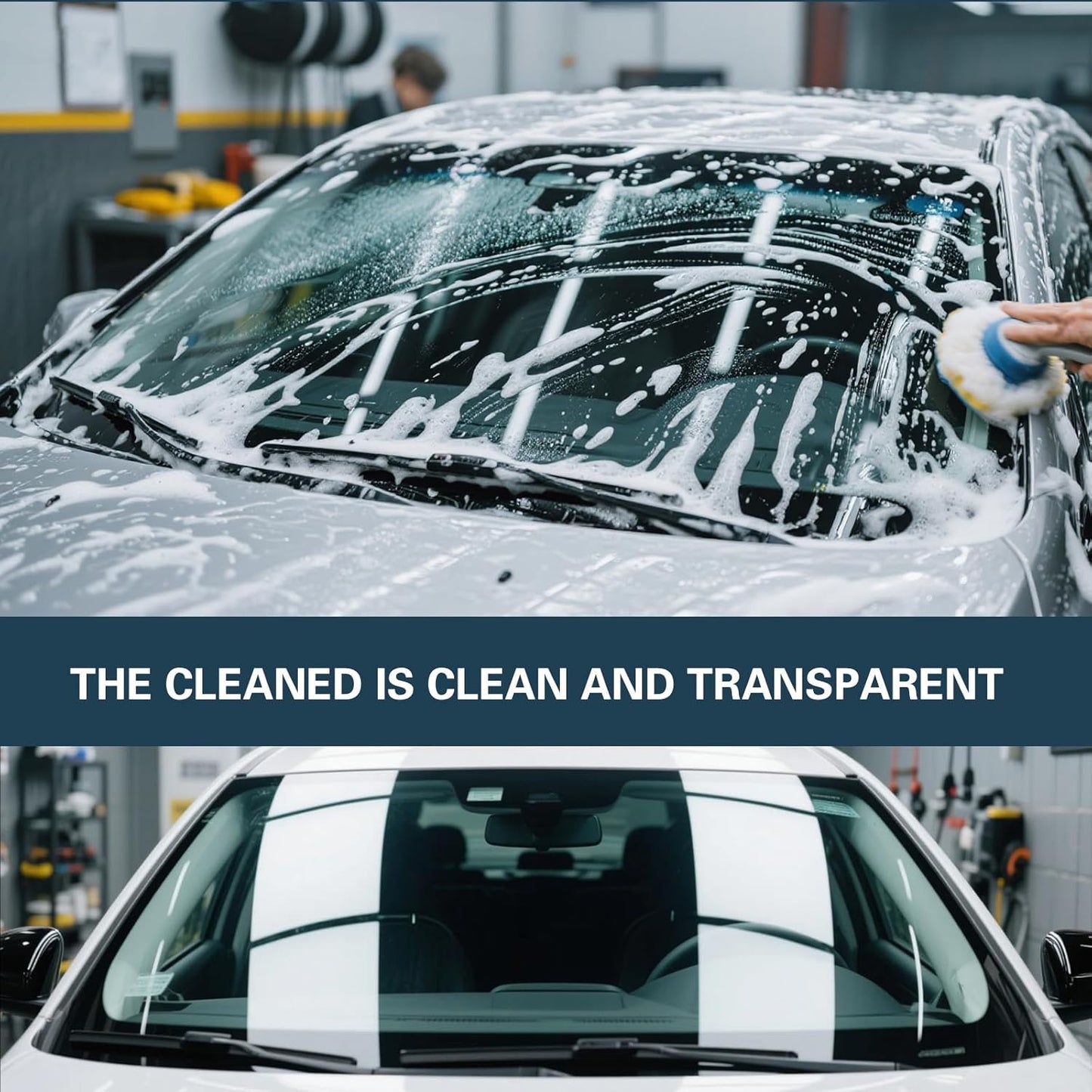 Glass Polish 50ml Cerium Oxide Glass Polishing Solution for Removing Oil Film, Water Spots, Eddies, Glass Water Stains, Wiper Marks on The Glass Surface, Restoring clearity