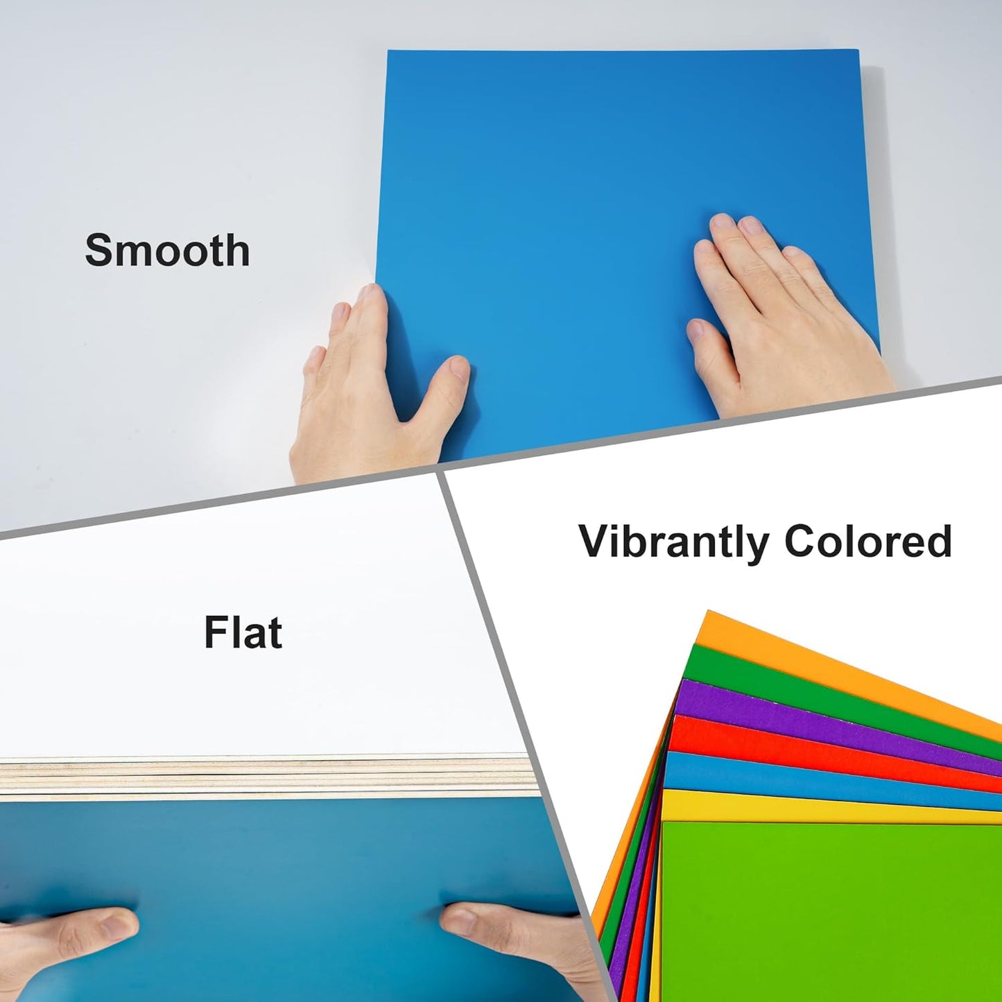 ROBOTIME 7-Pack Double-Sided Colored Basswood Sheets 1/8" - 12 x 16 x 1/8 Inch - Roller-Coated Solid Color 3mm Craft Wood Boards for Laser Cutting, Engraving & Wood Burning - Red