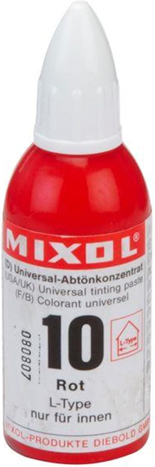 Mixol Universal Tints, Red, #10, 20 Ml