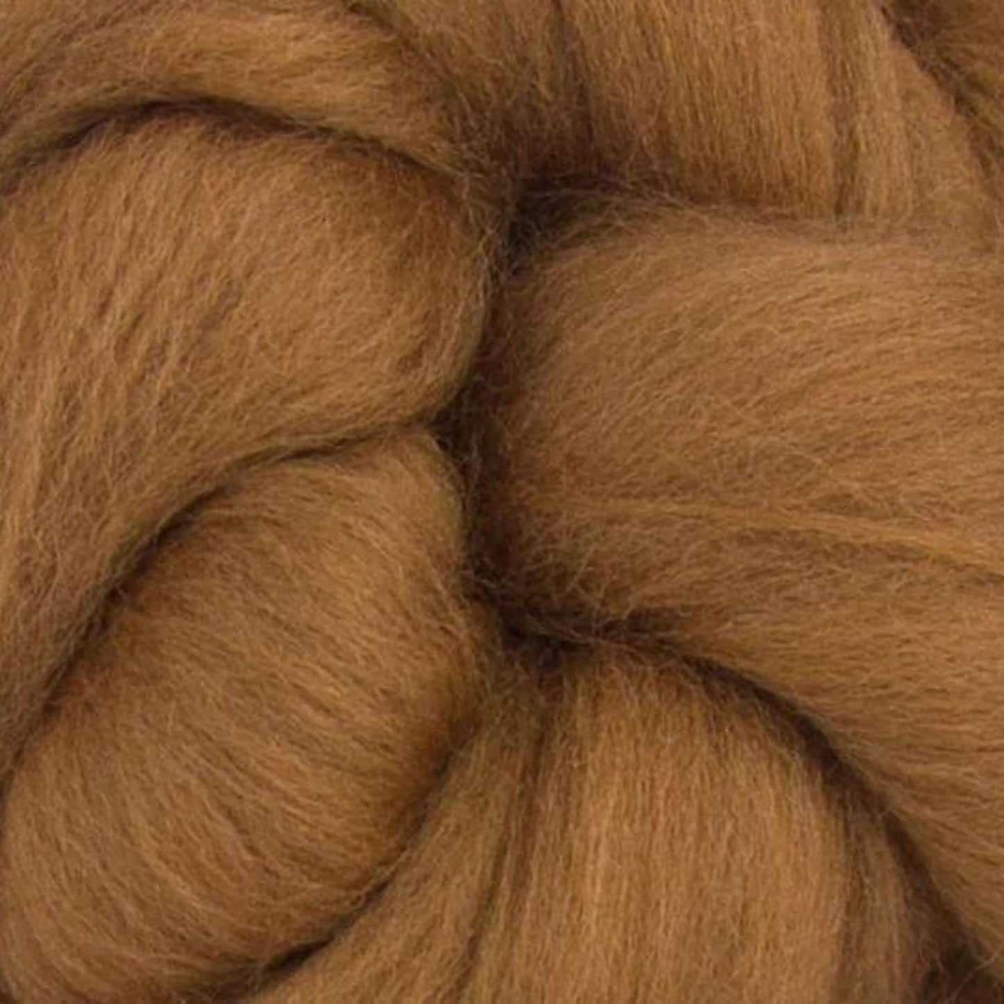 Revolution Fibers Merino Wool Combed Top | 1 lb Premium Wool Roving | 22 Micron, Best Merino Wool for Spinning, Tapestry, Needle Felting, Big Yarn Roving and Wall Hangings (Sienna Brown)