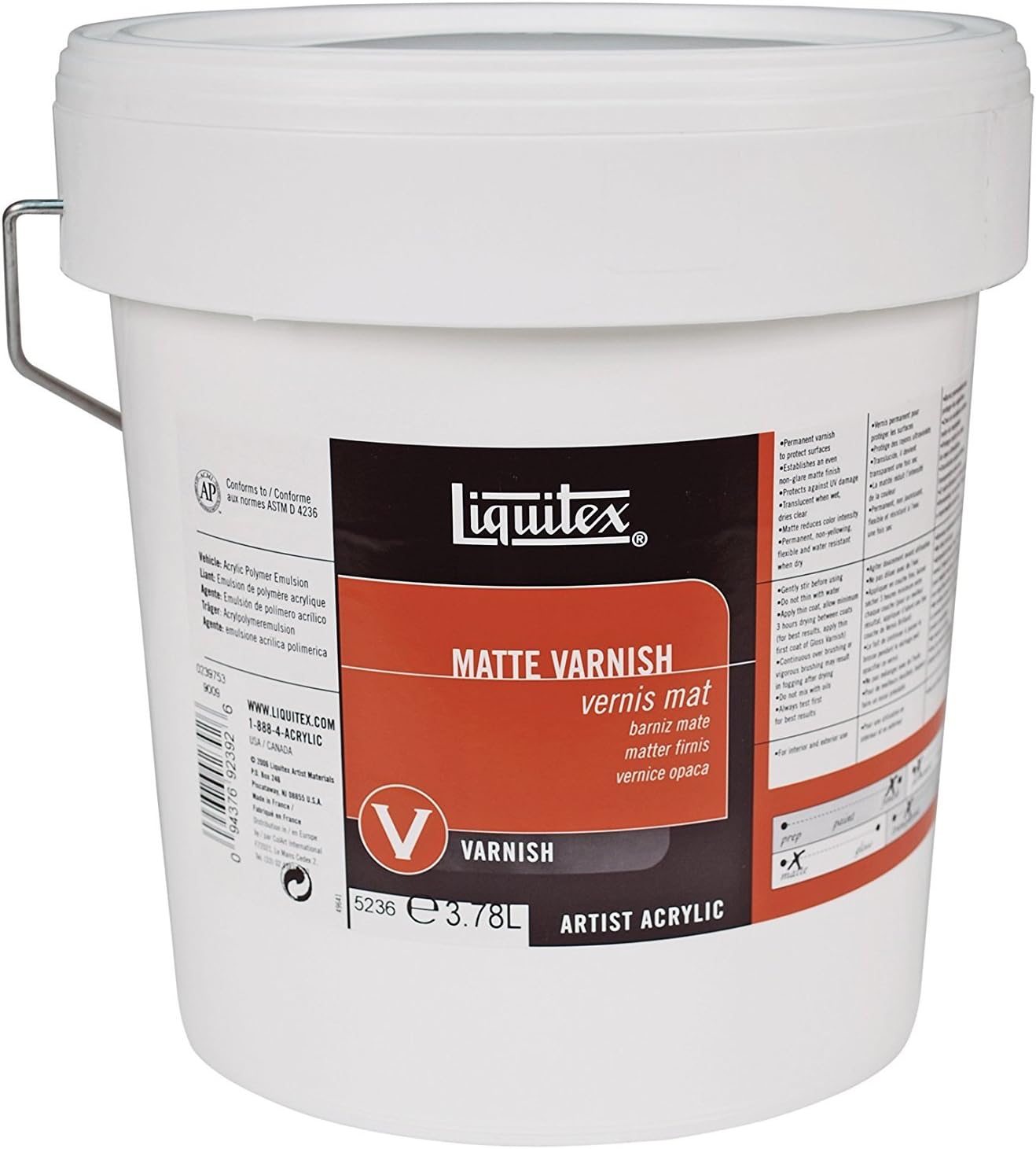 Liquitex Professional Matte Varnish, 3.78L (128-oz)