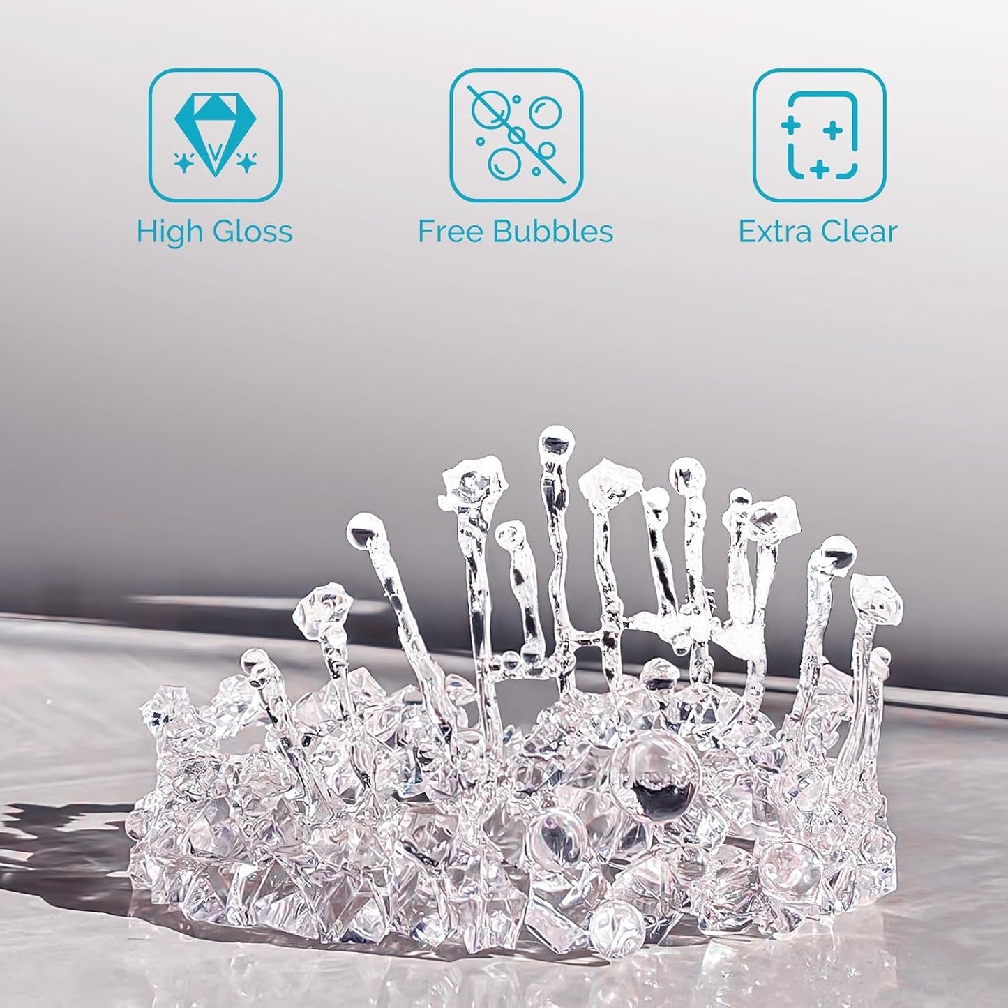 UV Resin 200g Bulk No Odor Upgrade Clear UV Epoxy Resin Kit Hard Fast Cure Jewelry Making Handmade DIY Craft Decoration Coating