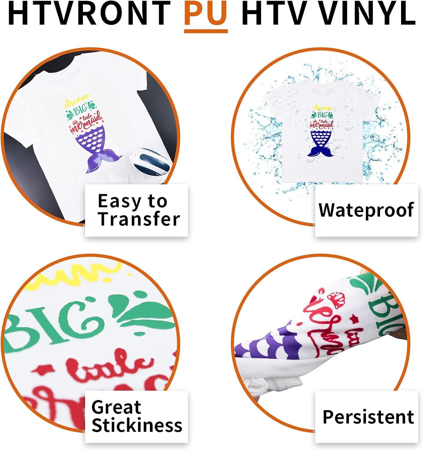 HTVRONT Silver HTV Heat Transfer Vinyl Bundle: 24 Pack 12"x12" Iron on Vinyl Sheets for T-Shirt (1 PTFE Sheet Included), PU HTV Easy to Cut & Weed for Heat Design