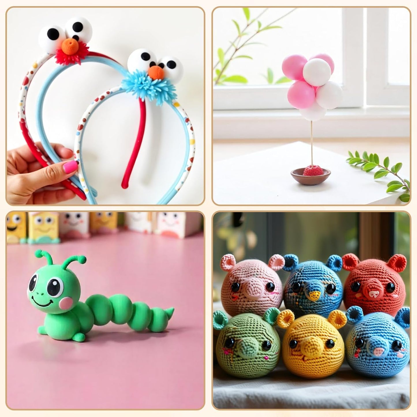 cobee 200 Pcs White Craft Foam Balls, 0.6-inch Round Foam Balls, Small Foam Balls Polystyrene Craft Balls for Handmade DIY Crafts, and Holiday Party Decorations