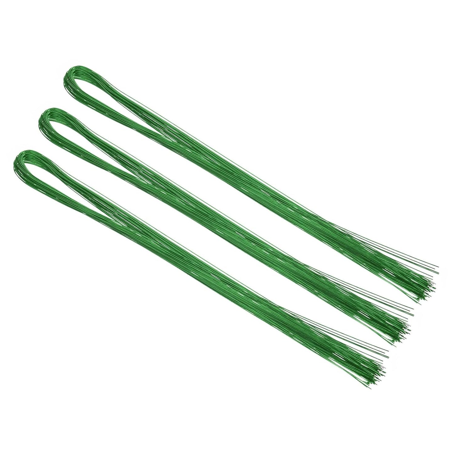 PATIKIL 32 Inch 22 Gauge Floral Stem Wire, 4 Pack/160 Pieces Bouquet Stem Paper Wrapped for DIY Crafts Flower Arrangements, Green