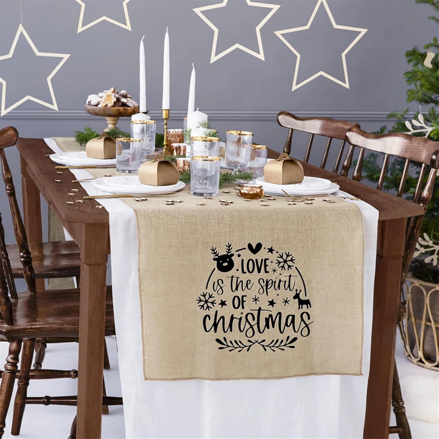 JAAJDO Reusable Silk Screen Stencil for Painting on Wood, Christmas Pillow Covers, Window Decor, Hand Towels, T-Shirt - Mesh Transfers Adhesive Stencils for Crafts