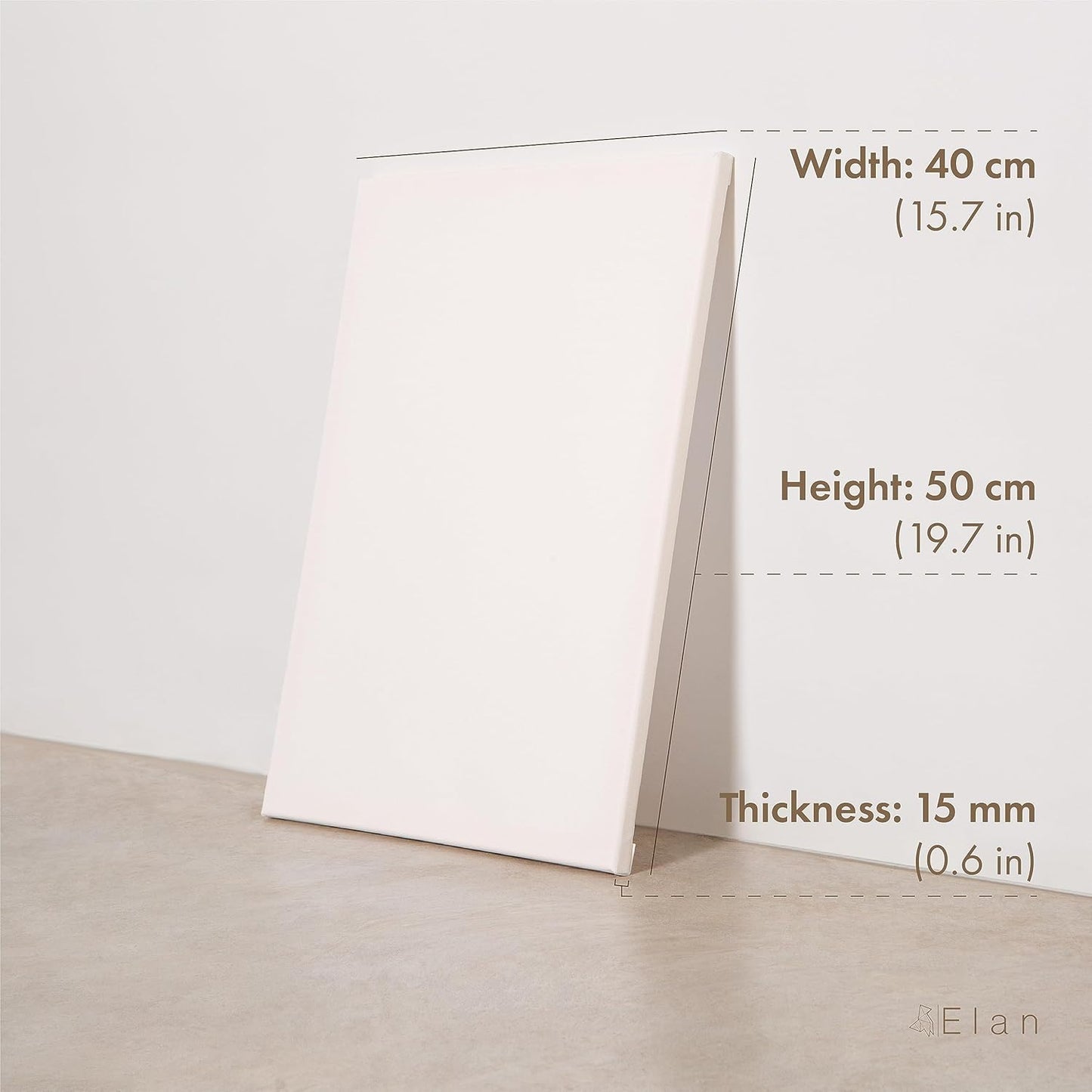 Elan Stretched Canvases 15.7x19.7, 6-Pack Canvases for Painting Painting Canvas Bulk, Stretched Canvas for Adults Blank Canvas for Painting, Painting Canvases, Paint Canvases for Painting, Art Canvas