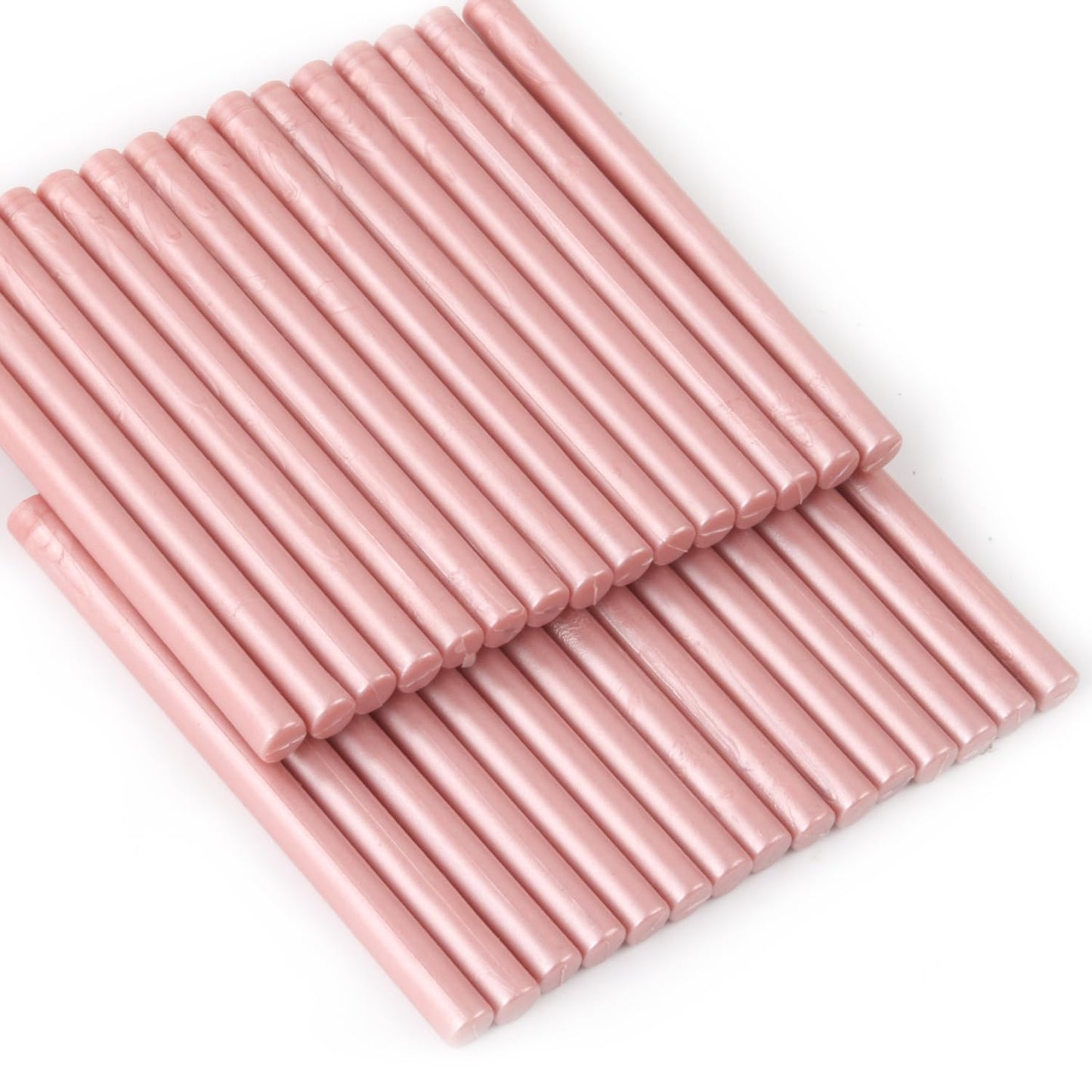 Rose Gold Wax Seal Sticks, 30pcs Sealing Wax Sticks, HOSEALING Glue Gun Wax Seal Sticks for Wax Seal Stamp, Premium Sealing Wax for Wedding Invitations, Letter, Envelope (Mini Size)