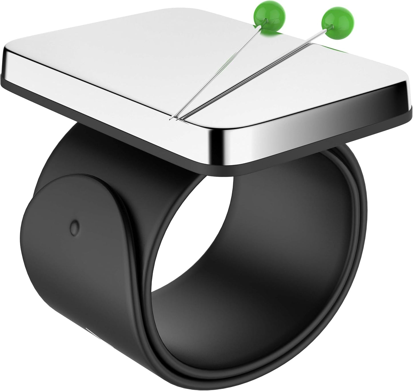 Sew Your Way Magnetic Pin Cushion Wristband Black 9" – Strong Pin Holder for Sewing & Quilting | Gift for Sewers Gift for Quilters | Top Sewing Notion & Quilting Accessory | Wrist Pin Cushion