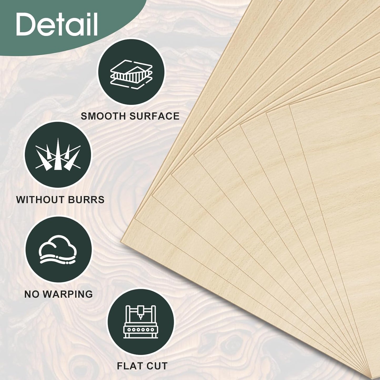Basswood Sheets 1/16,18 Pack 8x12 Inch Basswood for Laser Cutting, Drawing,Wood Burning, Architectural Models.Plywood Sheets Unfinished Wood Boards for DIY Crafts.