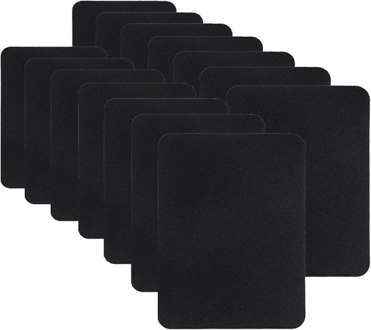 Augshy 29pcs Iron on Patches for Clothing Repair 4.9 X 3.7 Inch Iron on Patches for Clothing Black
