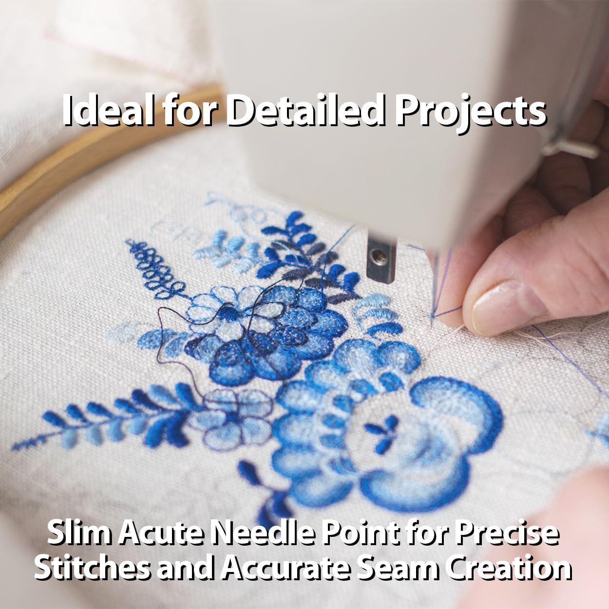 SCHMETZ Microtex Sharp Sewing Machine Needles - Quilting & Topstitching Supplies, Size 60/8, 5-Needle Card, Pack of 1