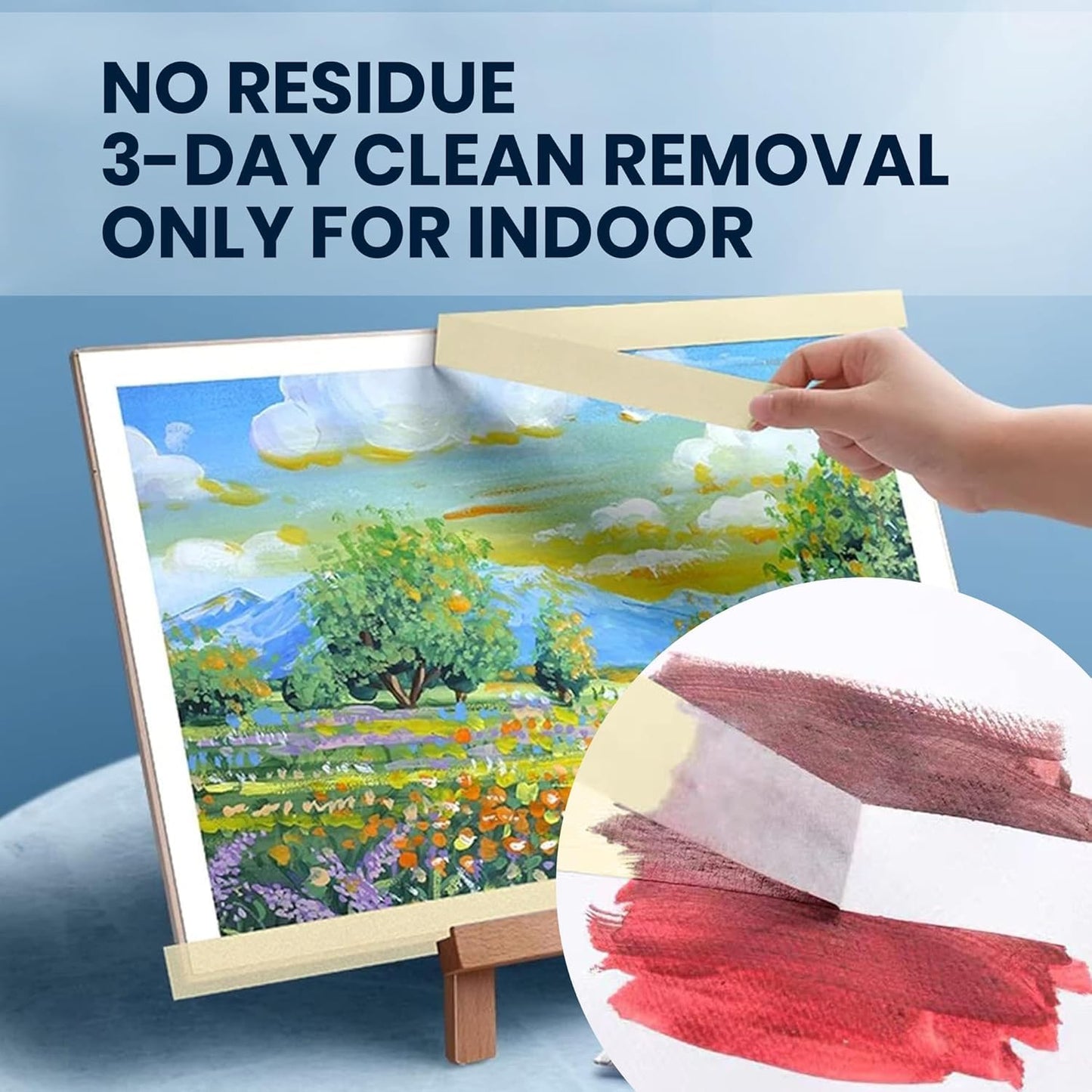 TAPEBEAR General Purpose Masking Tape 0.75 Inches x 60 Yards, Beige White Painters Tape for Painting, Labeling, DIY Arts Crafts, Home Office School Projects, 36 Rolls