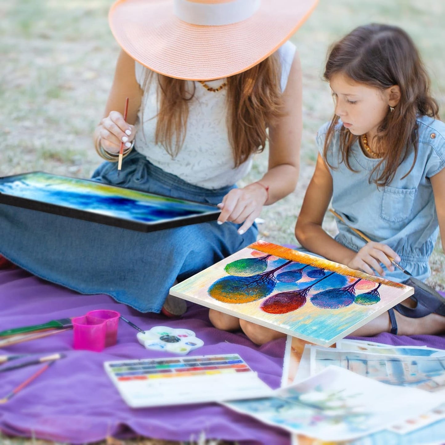 Black White Stretched Canvases for Painting Multi-Pack 3-Ea of11x14 8x10 5x7 Blank Painting Canvas 10OZ Gesso Fivefold Primed 100% Cotton Art Supplies for Acrylic Pouring Oil Paint Watercolor Tempera