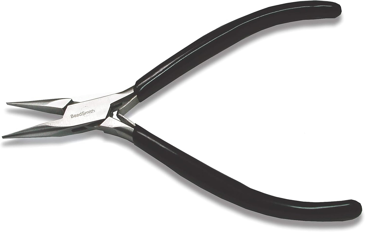 The Beadsmith Chain Nose Pliers – Extra Fine Tips – 4.5 inches (114mm) – PVC Grip Handle with Double Leaf Springs – Jewelry Making Tool for Creating Bracelets, Earrings and Necklaces
