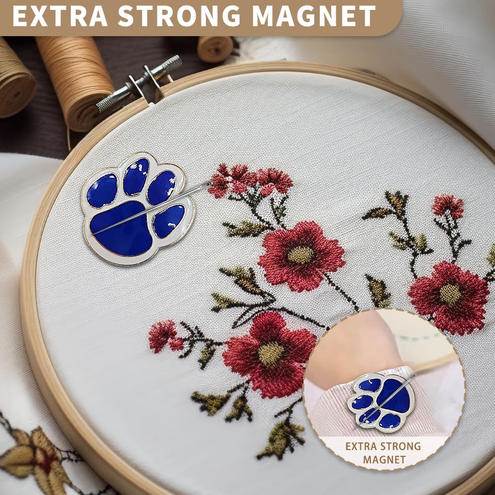 Needle Minder Magnet, Magnetic Needle Minder, Needle Minders Magnetic Cross Stitch Accessories, Magnetic Needle Holder, Life Tree, Butterfly, Cats, Owl, Heart (CatClaw)