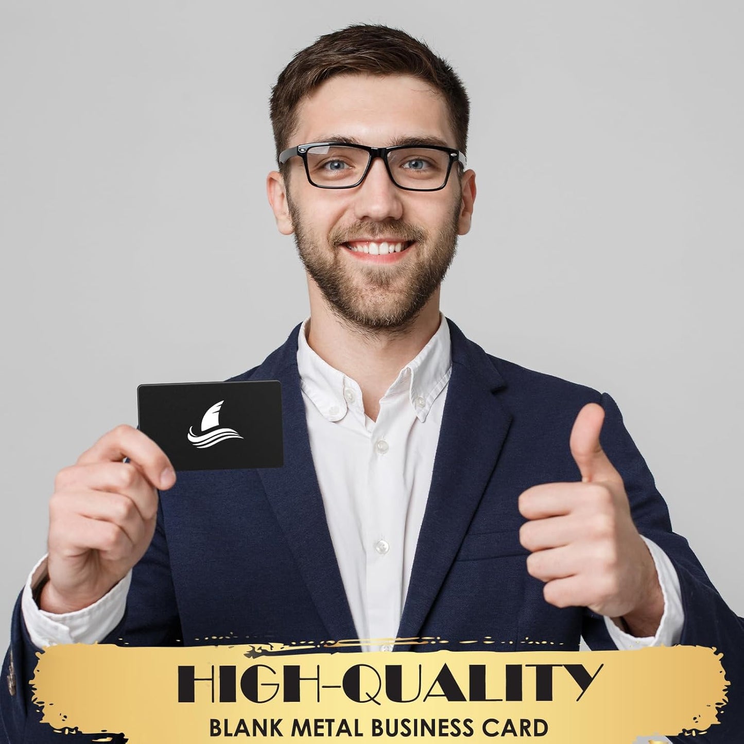 weparmeety 100 Pcs Metal Engraving Blanks Aluminum Sheet Laser Engraving Business Card Multipurpose DIY Gift Cards 86 x 54 x 0.21 mm (Matte Black)