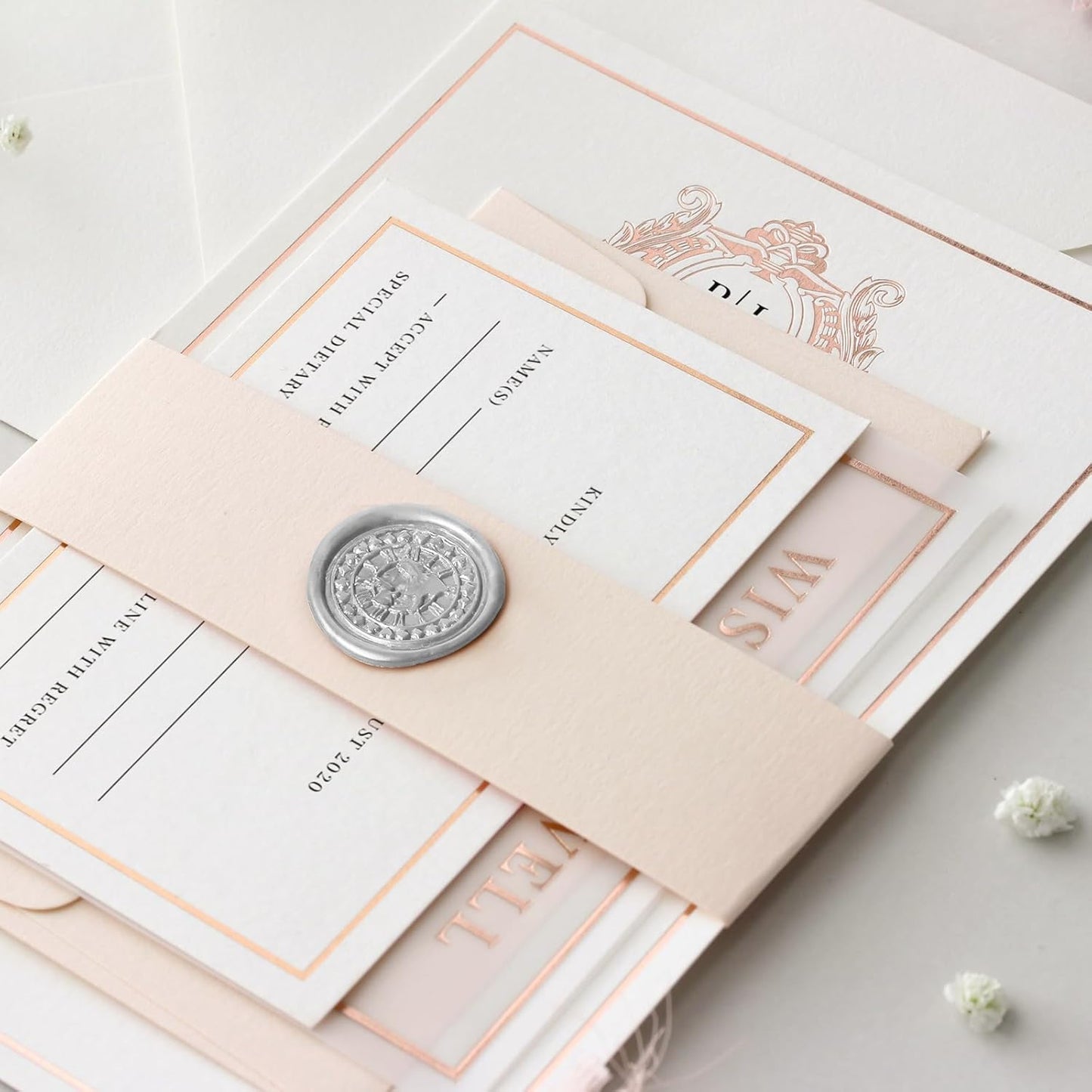 Glue Gun Sealing Wax Sticks for Wax Seal Stamp -Metallic Silver, Great for Wedding Invitations, Cards Envelopes, Snail Mails, Wine Packages, Christmas Gift Ideas, Pack of 10