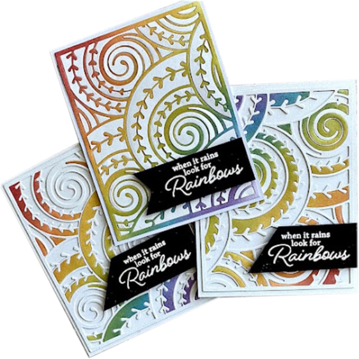 Mvchifay Cutting Dies for Card Making Metal Die-Cuts Scrapbooking Tool Hollow Frame DIY Craft Punch Template Embossing for Paper Album Decor (Circle Vine-11x14.3cm)