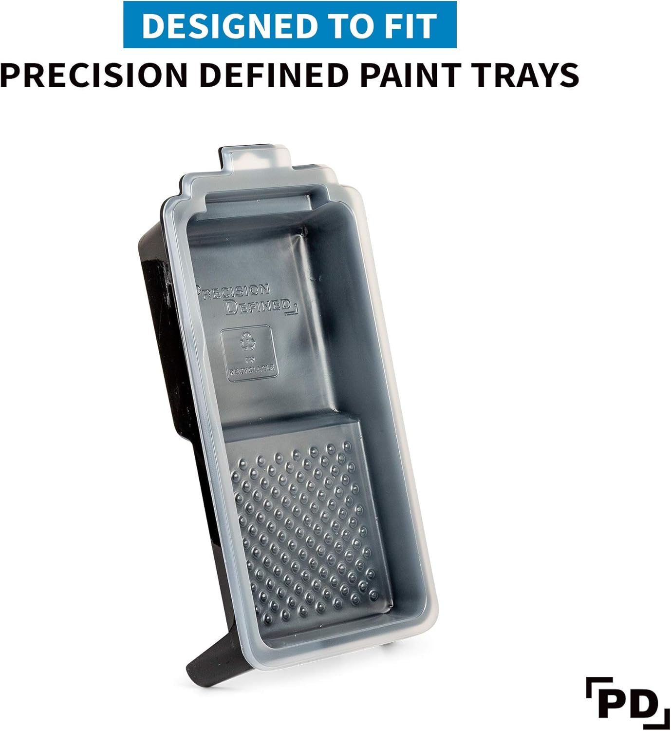 Precision Defined Paint Trays, Paint Roller Trays Liner, Plastic Paint Pan for Roller Brushes, Painting Tray for Painting with Deep Paint Pocket (Paint Tray Liner (10-Pack), 4-inch)