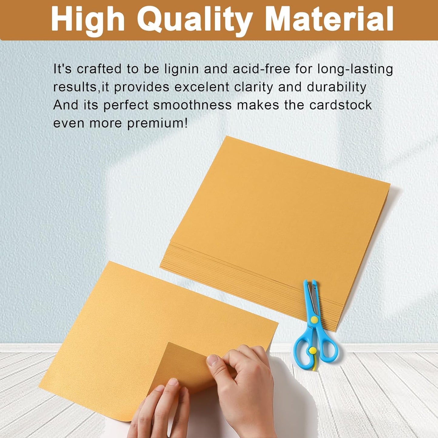 40 Sheets Gold Shimmer Cardstock 8.5 x 11 Certificate Paper, 75lb Craft Paper Card Stock for Cards Making, Birthday Decorations, Wedding Invitations, Greeting Cards