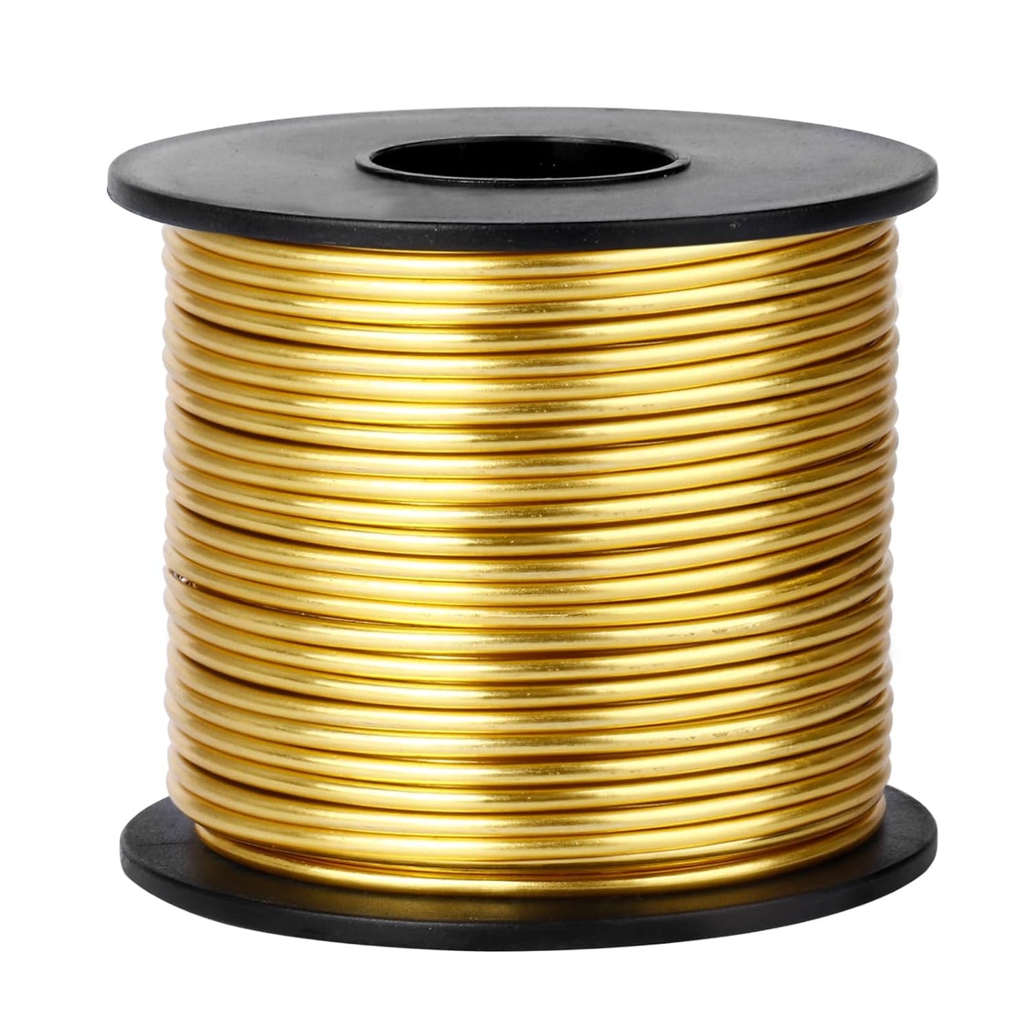 Aluminum Craft Wire, 95 Feet 2.0mm/ 14 Gauge Gold Bendable Soft Metal Aluminum Wire Roll Bulk for DIY Crafts Sculpting Jewelry Making