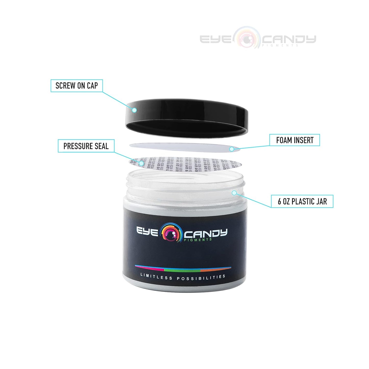 Eye Candy Pigments Premium Ghost Mica Powder - Galactic Ghost Red (50gr) - for Epoxy, Resin, Soap, Paint, Woodworking, Acrylic Pouring, Bath Bombs, Fishing Lures - DIY Arts and Crafts Additive