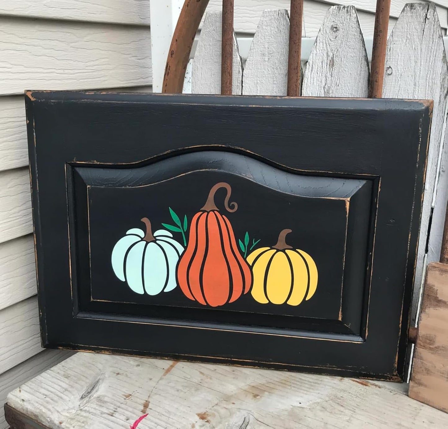 Fall Stencils for Painting 6” Pumpkin Stencils Autumn Leaf Stencil Happy Thanksgiving Templates for Wood Fabrics Crafts Decor