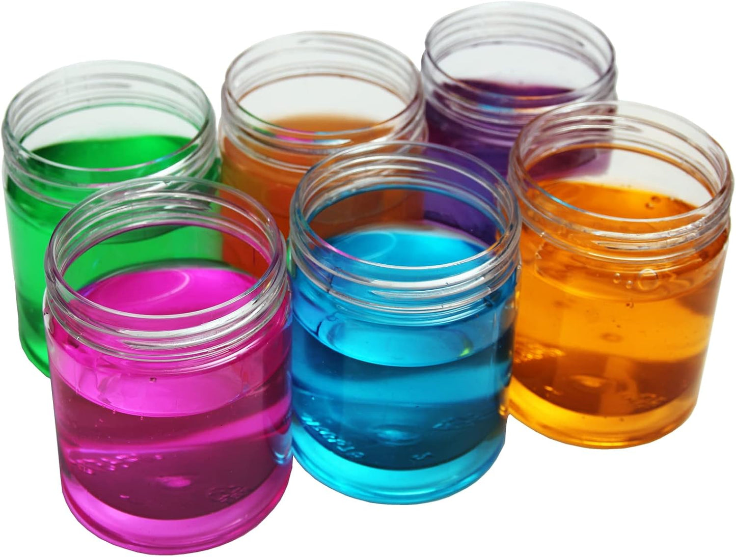 4 oz Plastic Jars with Lids,8 Pack Wide-mouth Clear Storage Containers, Empty Round Clear Plastic Jars with Lids and labels for Body Butter, Bath Salt, Slime and Beauty Products