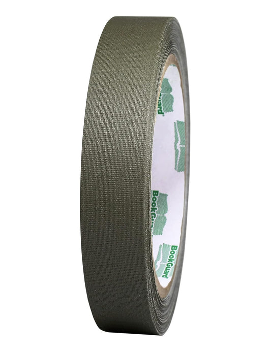 BookGuard 0.75 inch Premium Bookbinding Repair Cloth Tape, 15 Yard Roll, Olive
