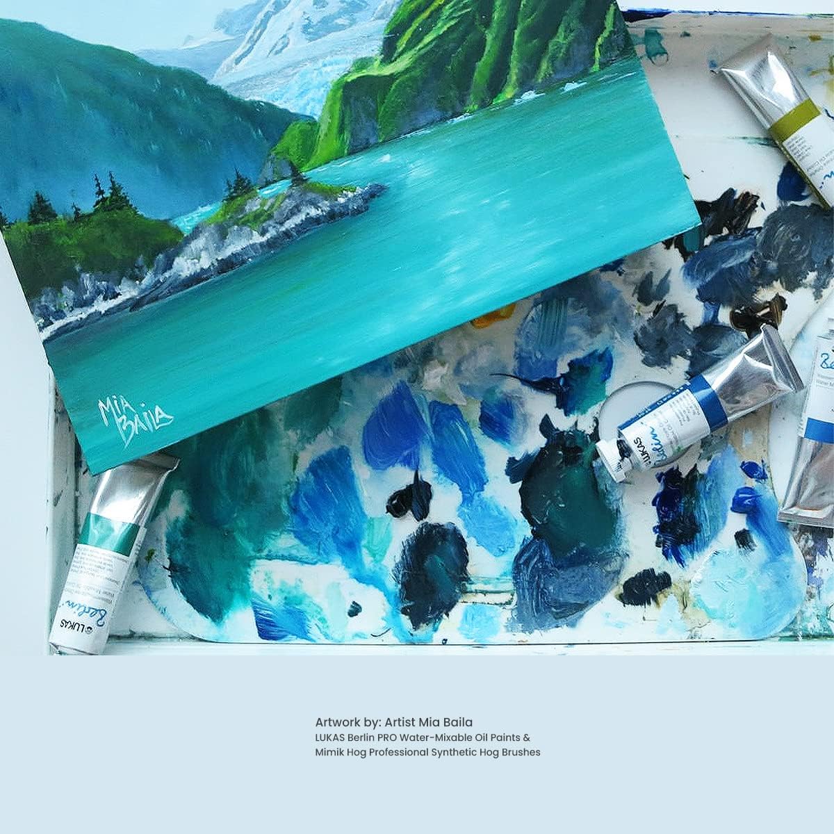 Lukas Water Mixable Oil Paint - Eco-Friendly, 37ml Reds Set of 6, Solvent-Free Artist Oil Paint with Lightfast Pigments and Beeswax for Smooth Consistency, Water Soluble, Quick-Drying