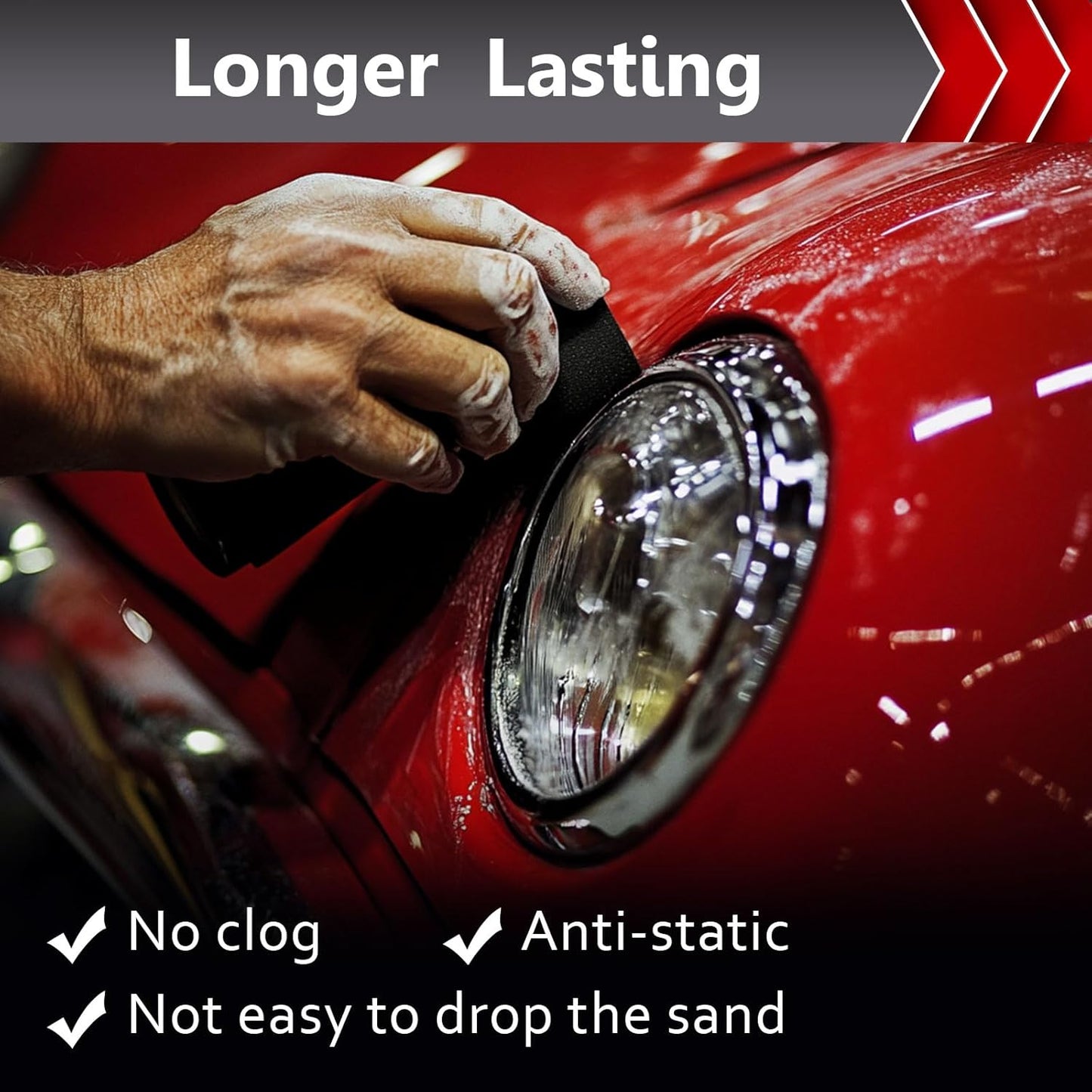 25 Pcs Wet Sandpaper, Sand Paper Assortment 400/600/800/1000/1200/1500/2000/2500/5000 Sandpaper Sheet Sandpaper for Wood Auto Metal