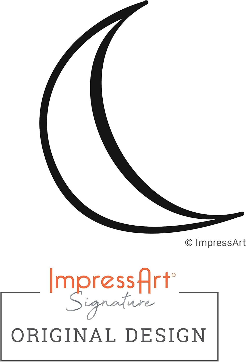 ImpressArt - Moon Metal Stamp, Nature Steel Punch for Scene Building Designs, Unique Gift Ideas and Jewelry Making (6mm)