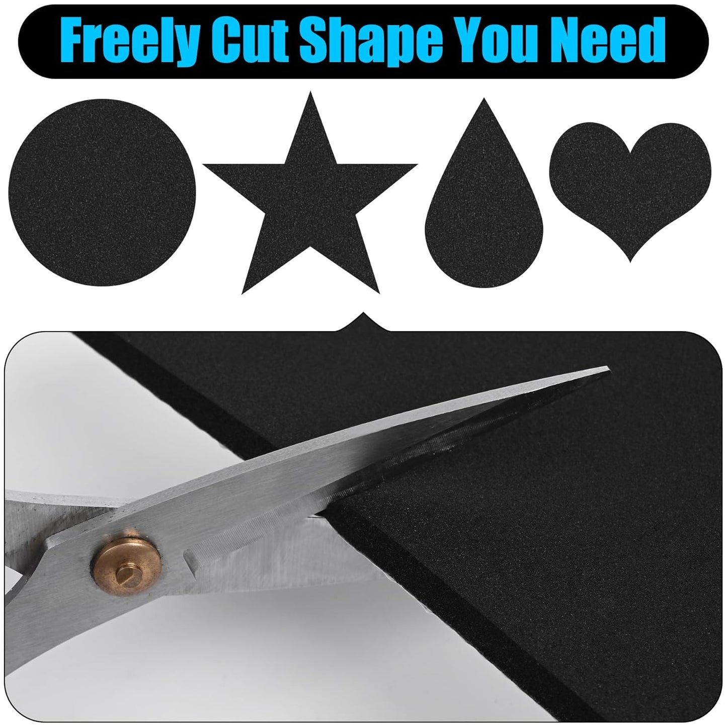 ToLanbbt 8 PCS Adhesive Foam Padding Sheets Closed Cell Neoprene Foam Sheet 1/2" Thick, 4" x 4" Self Stick Insulation Anti Vibration Pads Anti-Slip for Furniture, Cars, Speakers, DIY