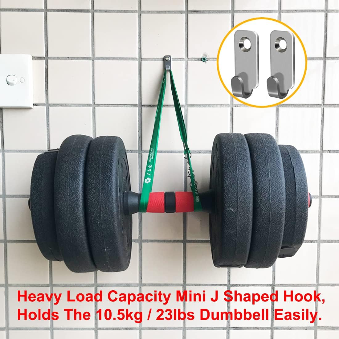 20pcs Heavy Duty Hanger 304 Stainless Steel Wall Mounted Mini J Hook for Mirror Picture Frames Hanging Wire/D Rings/Keyhole Hangers