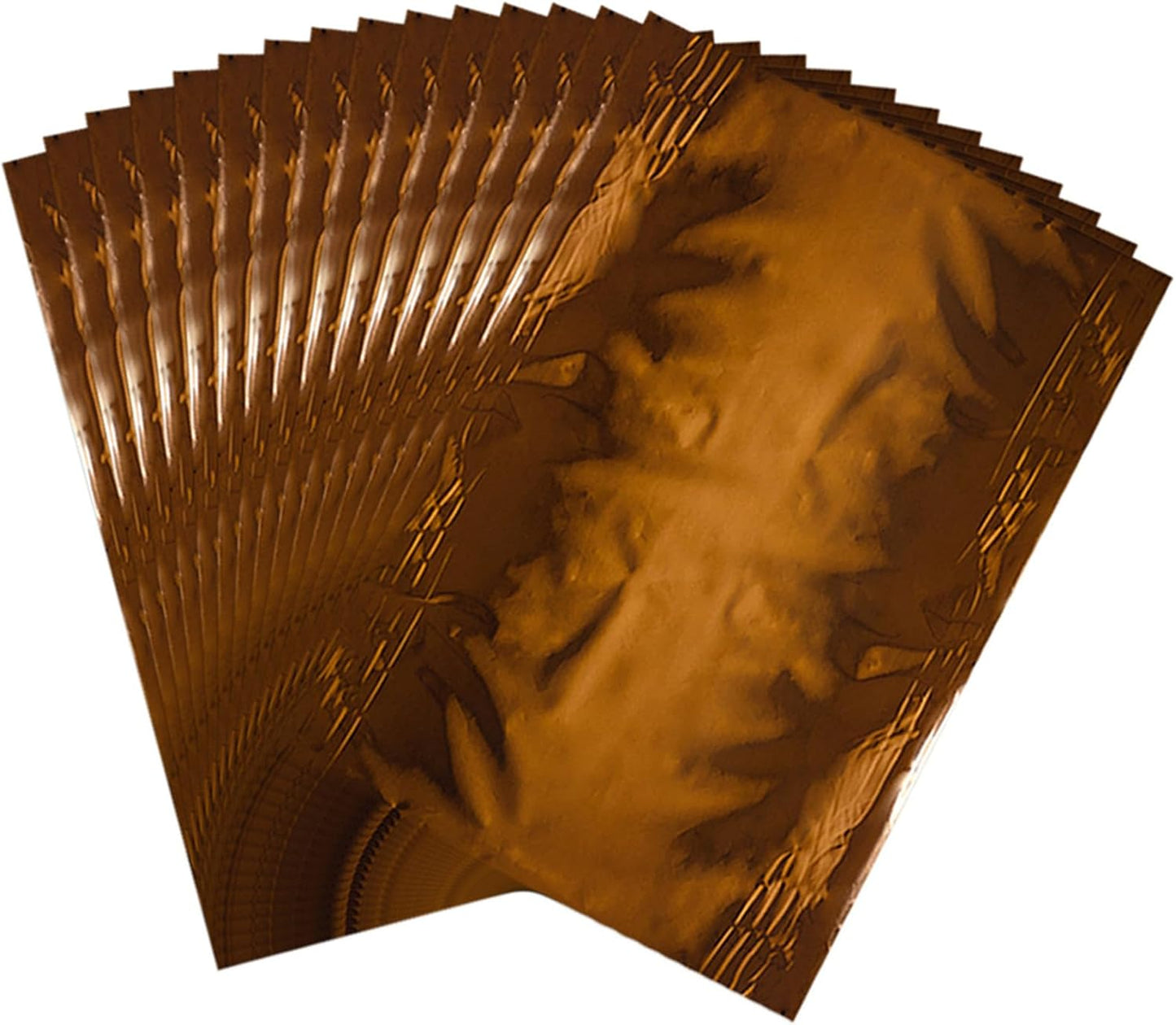 Briartw 20x29cm Hot Foil Paper 50 Sheets Pack Toner Reactive Foil Hot Stamping Foil Paper by Laser Printer and Laminator for Scrapbooking Craft Cardmaking DIY Album (Coffee Color, 100 Sheets)