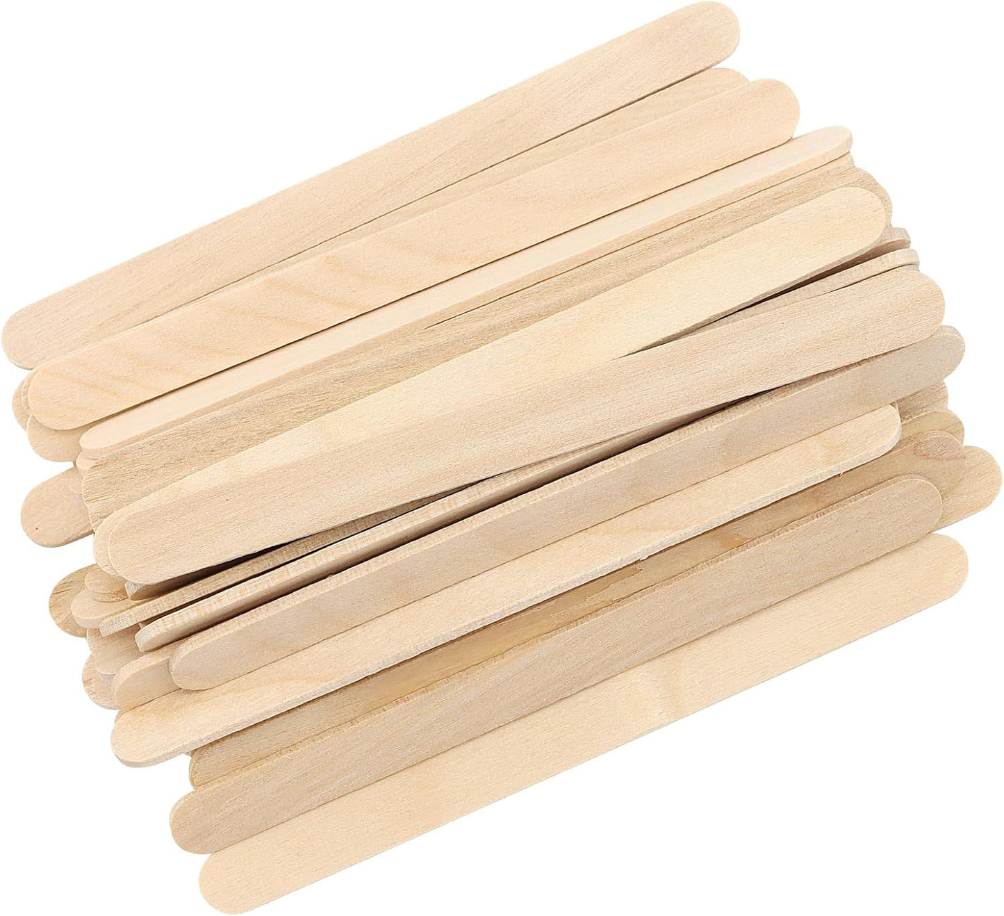 2000 Pieces Wood Craft Sticks, 4.5 Inch, Natural Color, Ice Cream Wooden Sticks for DIY Crafts and Art Projects