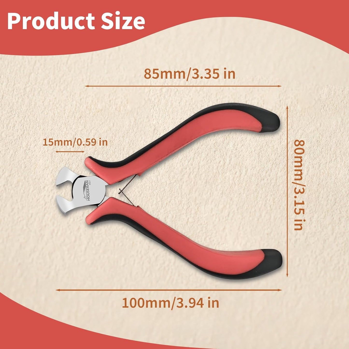 End Cutting Pliers 4"-5 Pack End Cutting Pliers for Jewelry Making with Spring Loaded for DIY, Craft, Repairing
