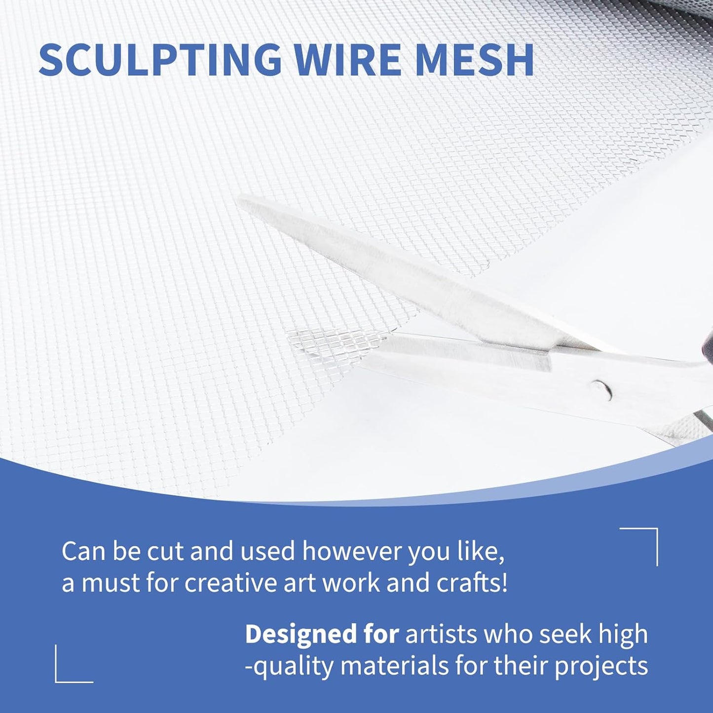 24 Inch by 10 Foot Sculpting Wire Mesh, Aluminum Wire Mesh for Arts and Craft,Sculpting Mesh Roll 24 Inch×10 Foot, Stainless Mesh Screen for Sculpting Clay DIY Projects Jewelry Making