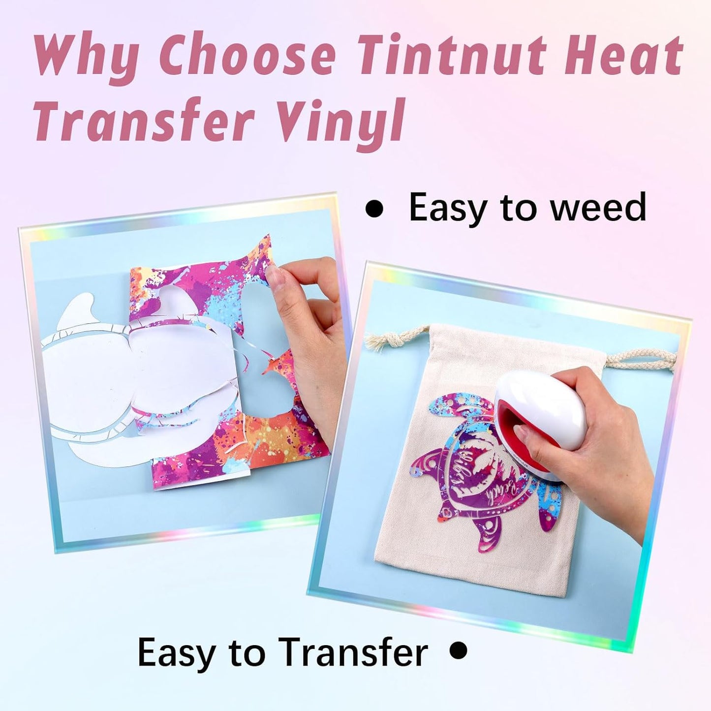 Tintnut Dark Red Splash Heat Transfer Vinyl - 6 Sheets 10"x12"Watercolor HTV Patterned HTV Iron On Vinyl for T-Shirts Hats Clothes,for Cricut & Silhouette Cameo