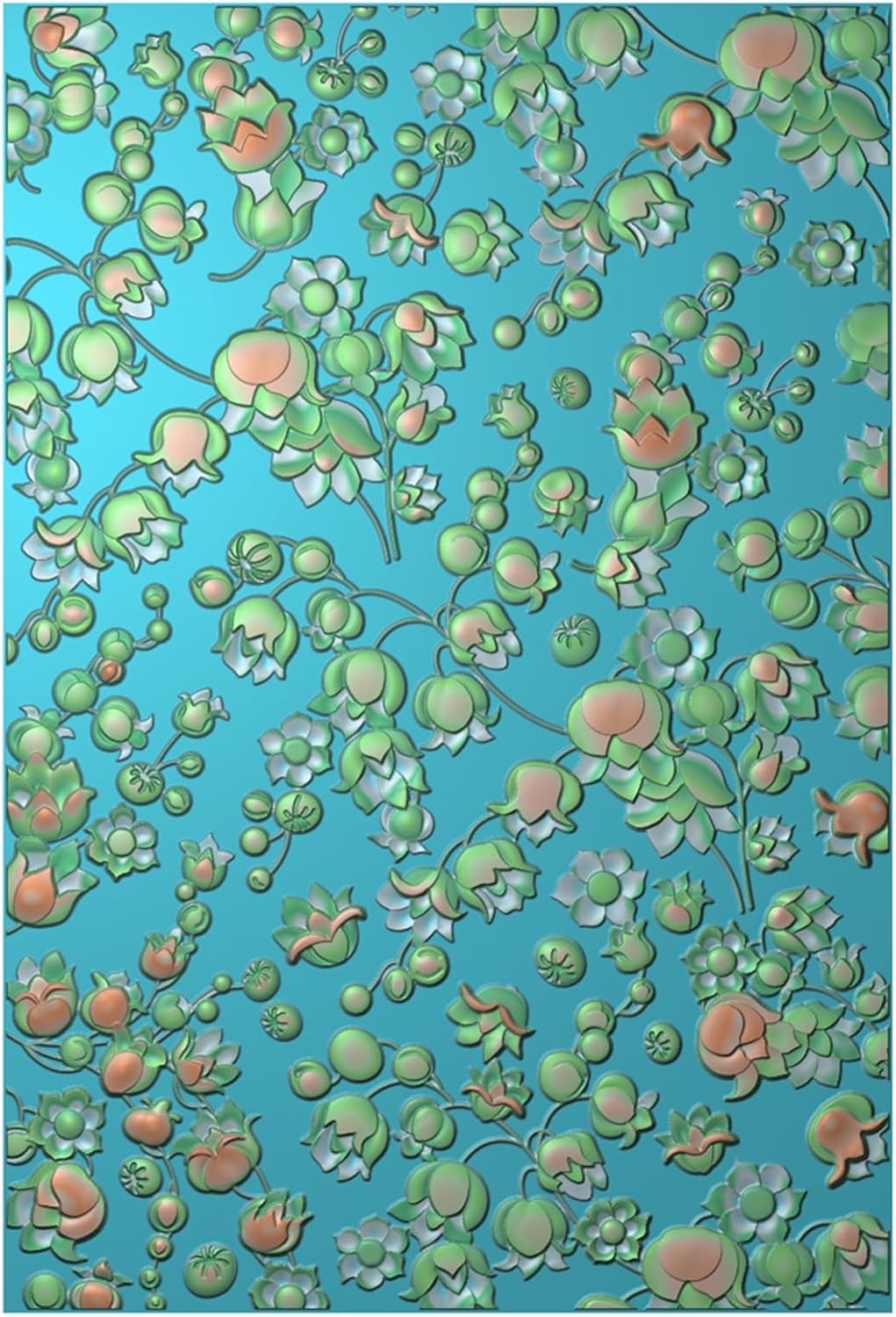 BAOFALI 3D Embossing Folder for Card Making,Beautiful Flower Plastic Texture Fades Embossing Folder Template for Scrapbooking Cardstock Album DIY Decoration Paper Crafting 6.3x4.5inch