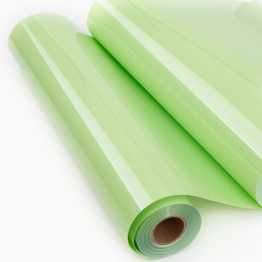 Light Green Heat Transfer Vinyl Rolls 12" x 20ft Iron on Vinyl for DIY Design for All Cutter and Heat Press Machine