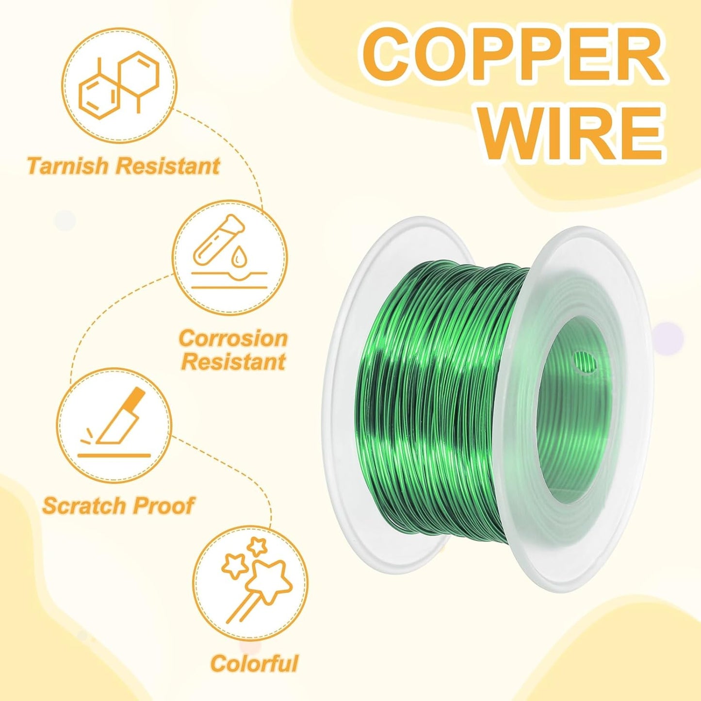 uxcell 20 Gauge / 0.8mm Anodized Aluminum Wire for Jewelry Craft Making, 102 Feet Bendable Flexible Wire for DIY Home Decor Gardening Sculpture, Green
