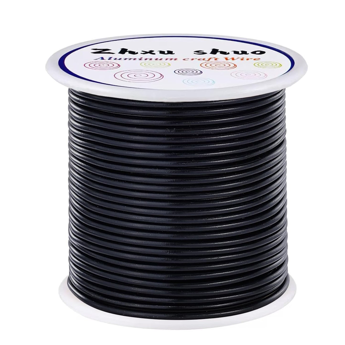 12 Gauge(2mm) Aluminum Wire 35 Yards Anodized Metal Wire for Bonsai Armature Crafting Sculpting Jewelry Craft Making Beading Floral (Black, 12 Gauge)