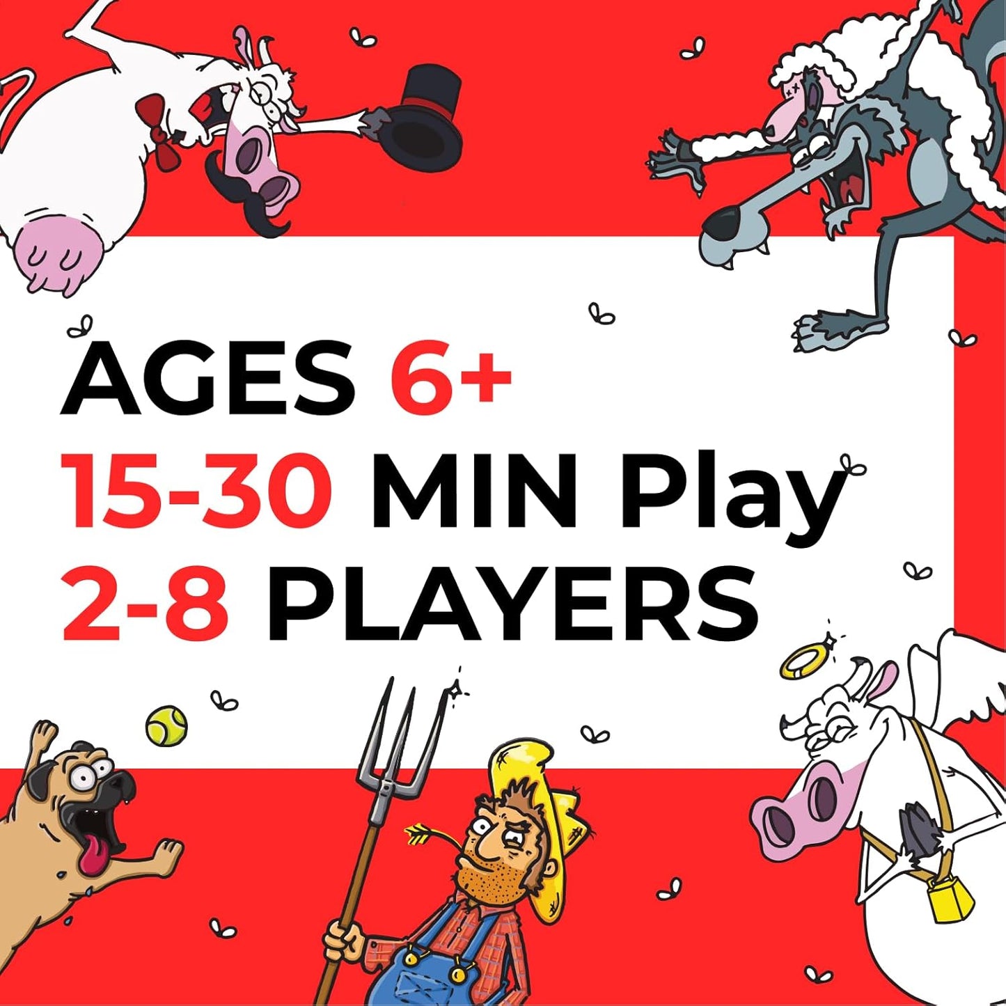 Hey Cow! - Family Card Game for Kids and Adults - Fun Farm-Themed Strategy Game Ages 6+ - Easy to Learn Party Game with Quick Playtime - Perfect for Family Game Night