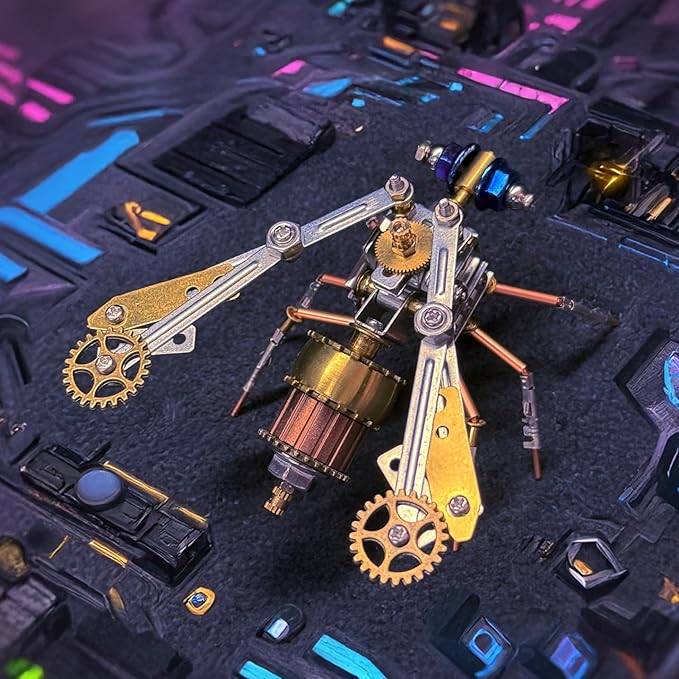 3D Metal Model Kits Insect Bug Mechanical Steampunk Science Kit Metal Building DIY Projects Arts and Crafts Hobby Kits Gift Ideas for Birthday & Christmas (Mechanical Insect)